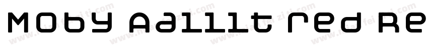 Moby Aalllt red Regular字体转换